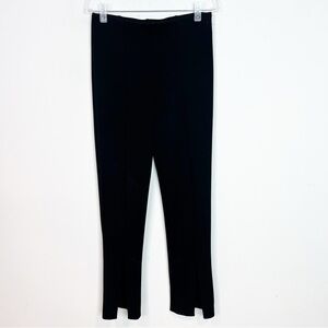 LULUS BLACK ELASTIC WAIST PULL ON SEAM FRONT PANTS WOMENS MEDIUM